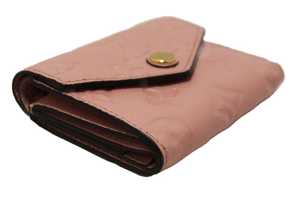 Louis Vuitton Pink Monogram Empreinte Leather Zoe Wallet