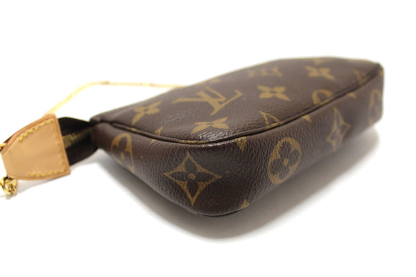 Louis Vuitton Classic Monogram Canvas Mini Pochette Clutch Bag