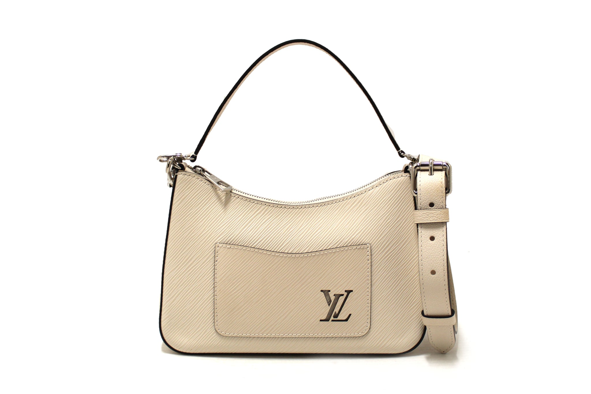 Louis Vuitton White Epi Leather Marelle Shoulder/Messeng | Italystation.com - Shop Now at italystation.com