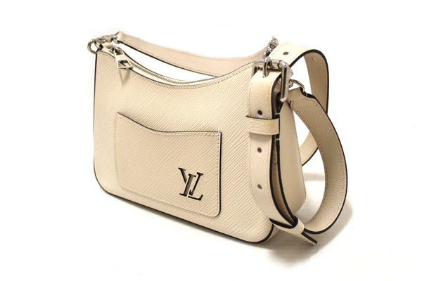 Louis Vuitton White Epi Leather Marelle Shoulder/Messenger Bag