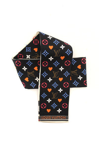 Louis Vuitton NEW Game On Monogram Heart Twilly Bandeau | Italystation.com - Shop Now at italystation.com