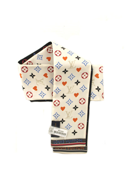 Louis Vuitton NEW Game On Monogram Heart Twilly Bandeau | Italystation.com - Shop Now at italystation.com