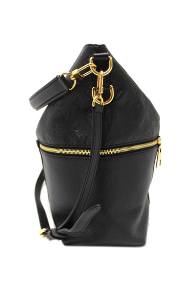 Louis Vuitton Black Monogram Empreinte Leather Melie Hobo Bag
