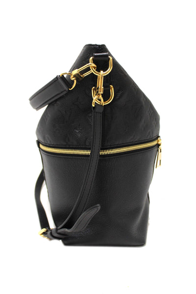 Louis Vuitton Black Monogram Empreinte Leather Melie Hobo Bag