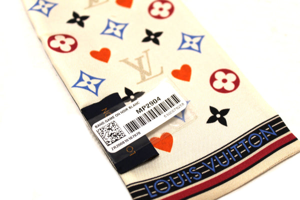 Louis Vuitton NEW Game On Monogram Heart Twilly Bandeau | Italystation.com - Shop Now at italystation.com