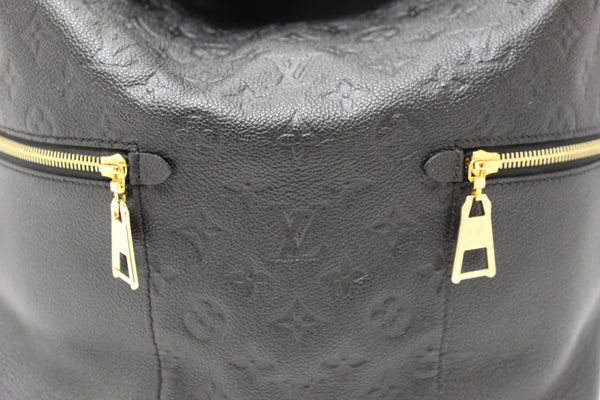 Louis Vuitton Black Monogram Empreinte Leather Melie Hobo Bag