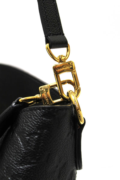 Louis Vuitton Black Monogram Empreinte Leather Melie Hobo Bag