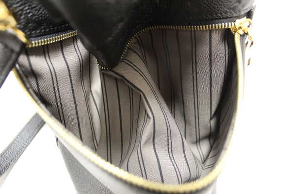 Louis Vuitton Black Monogram Empreinte Leather Melie Hobo Bag