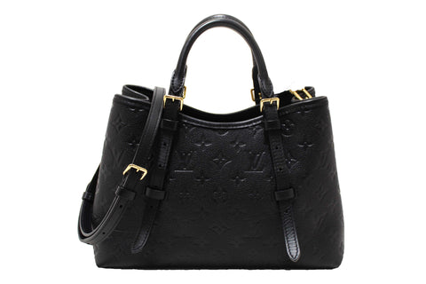 Louis Vuitton Black Monogram Empreinte Babylone Tote PM Bag