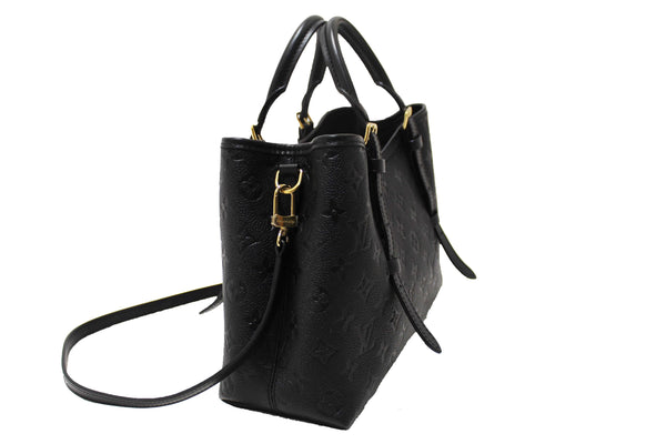 Louis Vuitton Black Monogram Empreinte Babylone Tote PM Bag