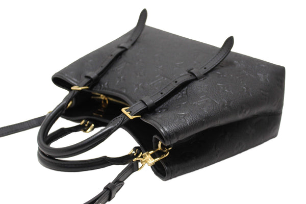 Louis Vuitton Black Monogram Empreinte Babylone Tote PM Bag