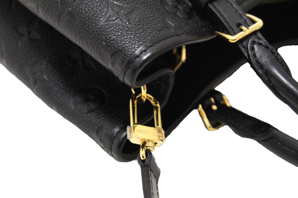 Louis Vuitton Black Monogram Empreinte Babylone Tote PM Bag