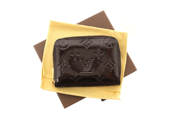 Louis Vuitton Amarante Monogram Vernis Leather Zippy Coin Purse