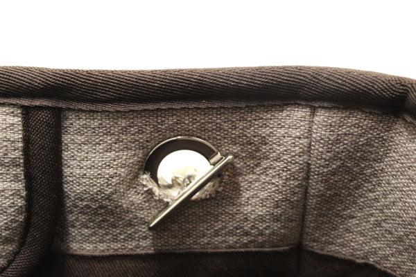 Chanel Grey Mixed Fibers Small Deauville Shopper Tote Bag