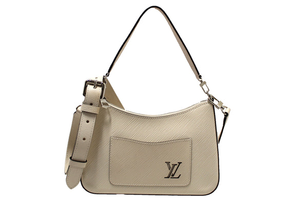 Louis Vuitton White Epi Leather Marelle Shoulder/Messeng | Italystation.com - Shop Now at italystation.com