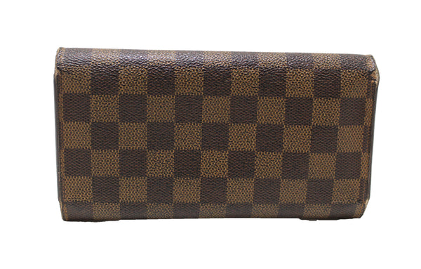 Louis Vuitton Damier Ebene Canvas PTI Long Wallet