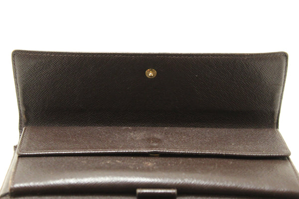 Louis Vuitton Damier Ebene Canvas PTI Long Wallet