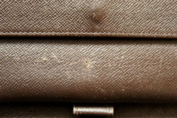 Louis Vuitton Damier Ebene Canvas PTI Long Wallet