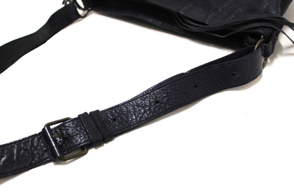 Balenciaga Blue Agneau Classic Hardware Flat Messenger