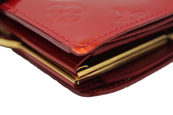 Louis Vuitton Red Monogram Vernis Patent Leather French Wallet