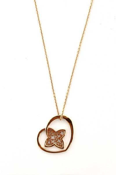 Louis Vuitton 18K Rosegold Pendantif Cool Necklace