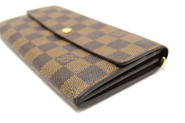 Louis Vuitton Damier Ebene Canvas Sarah Long Wallet