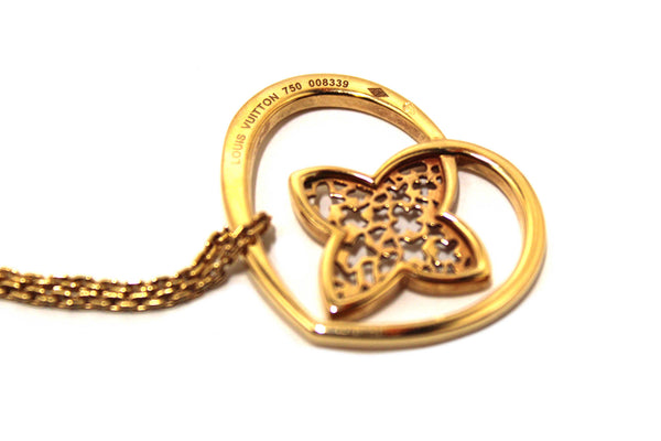 Louis Vuitton 18K Rosegold Pendantif Cool Necklace