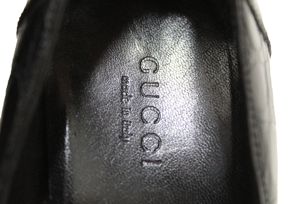 Gucci Black Crocodile Closed Toe Pumps Shoes Size 5.5B