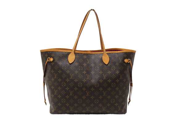 Louis Vuitton Classic Monogram Neverfull GM Tote Shoulder Bag
