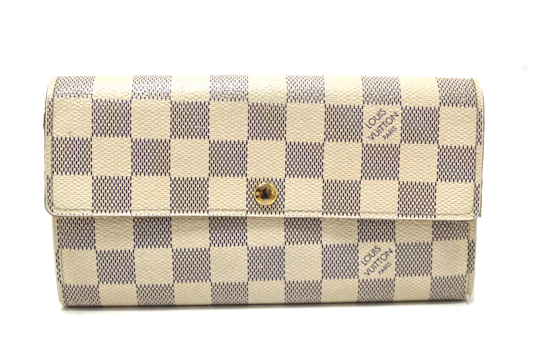 Louis Vuitton Damier Azur Canvas Sarah Long Wallet