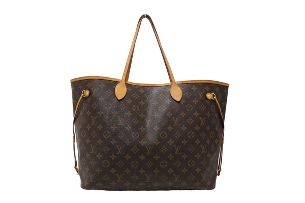 Louis Vuitton Classic Monogram Neverfull GM Tote Shoulder Bag