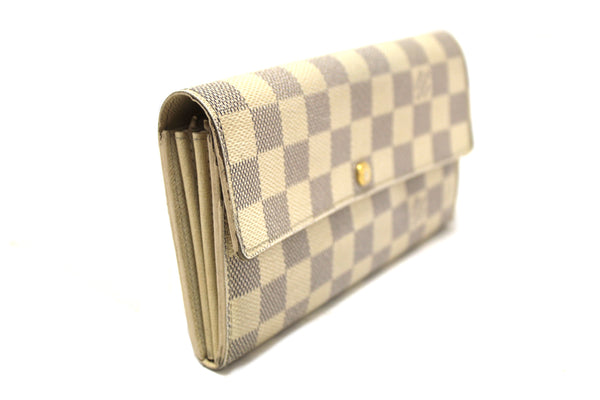 Louis Vuitton Damier Azur Canvas Sarah Long Wallet