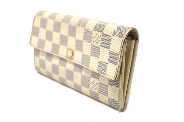 Louis Vuitton Damier Azur Canvas Sarah Long Wallet