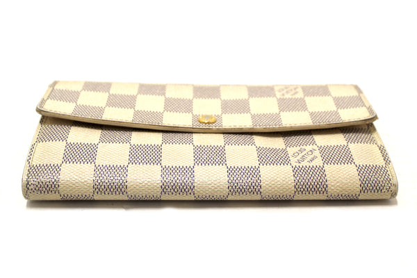 Louis Vuitton Damier Azur Canvas Sarah Long Wallet