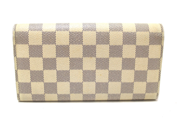 Louis Vuitton Damier Azur Canvas Sarah Long Wallet