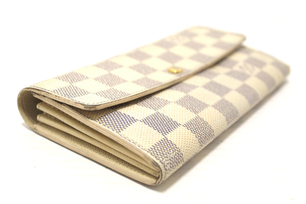 Louis Vuitton Damier Azur Canvas Sarah Long Wallet