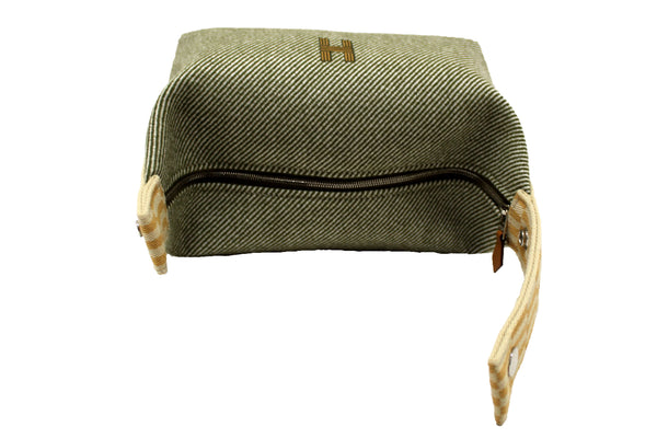 Hermes Wool Small Bride-A-Brac H Natte Pouch Vert Foret