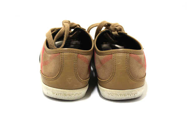 Burberry House Check Pattern Canvas Sneakers Size 39