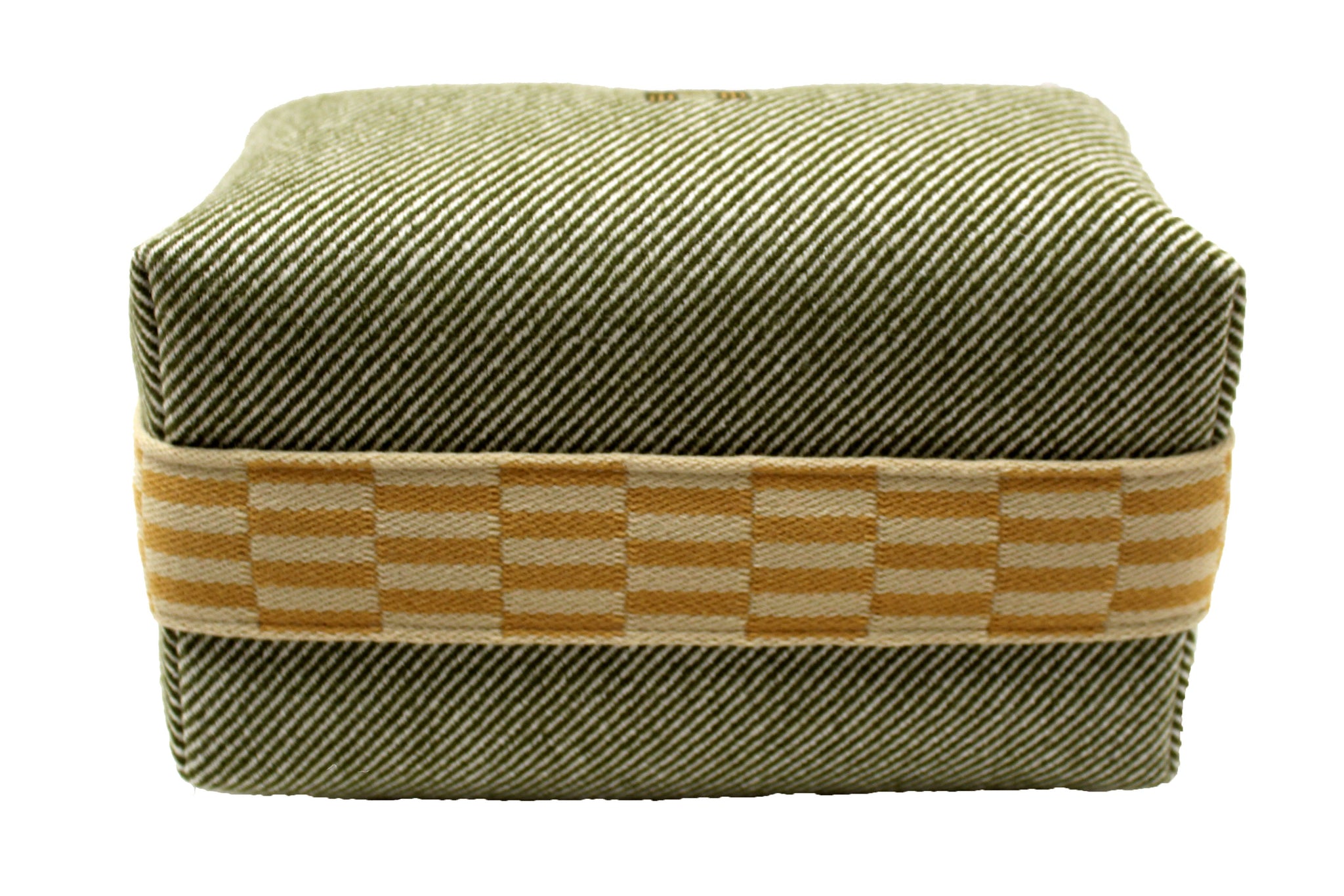 HERMES Hermes Wool Small Bride-A-Brac H Natte Pouch Vert