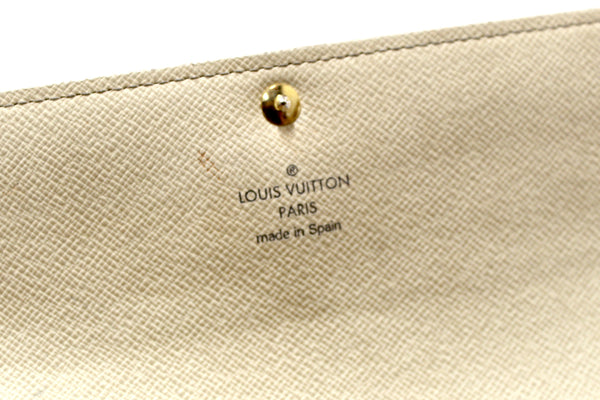 Louis Vuitton Damier Azur Canvas Sarah Long Wallet