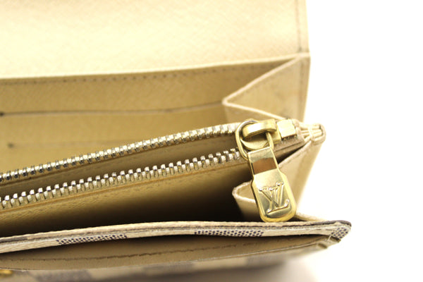 Louis Vuitton Damier Azur Canvas Sarah Long Wallet