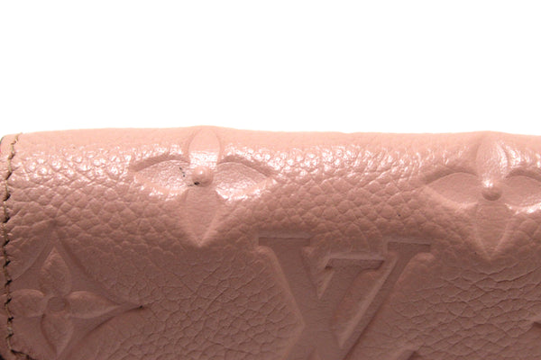 Louis Vuitton Pink Monogram Empreinte Leather Zoé Wallet