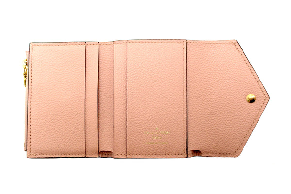 Louis Vuitton Pink Monogram Empreinte Leather Zoé Wallet