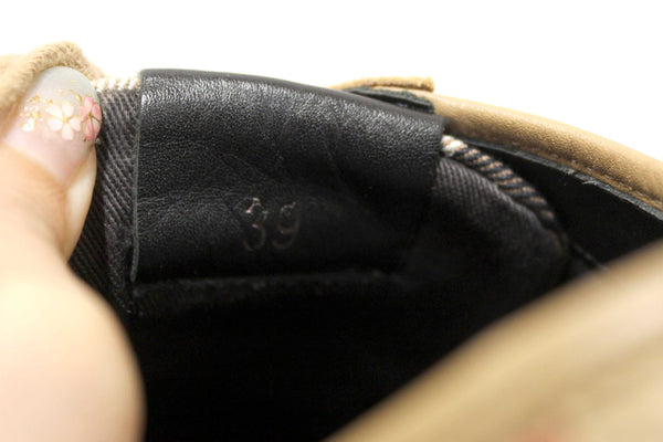 Gucci Black Calf Leather Kid's Driver with Web Detail Loafers Size 4.5