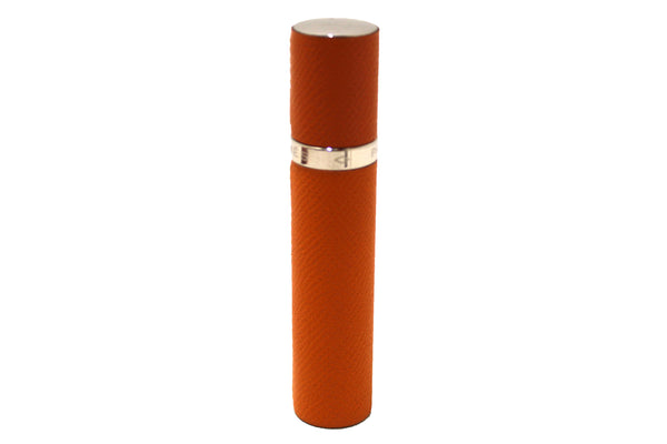 Authentic hermes orange leather perfume refillable case holder | Shop Now at Italystation.com