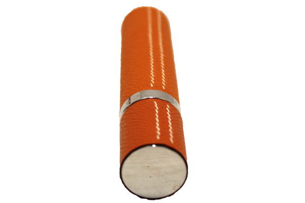 Authentic hermes orange leather perfume refillable case holder | Shop Now at Italystation.com