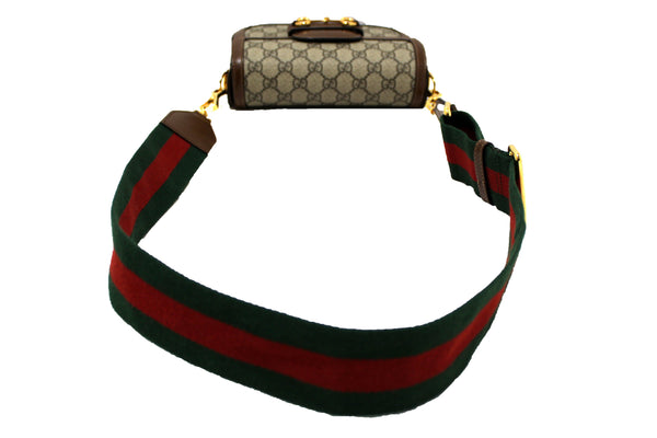 GUCCI New Gucci Brown Classic Supreme Canvas Horsebit Mini 1955 Should | Italystation.com - Shop Now at italystation.com