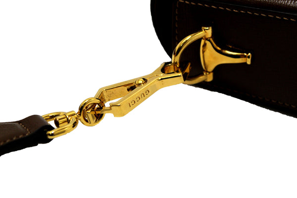 GUCCI New Gucci Brown Classic Supreme Canvas Horsebit Mini 1955 Should | Italystation.com - Shop Now at italystation.com