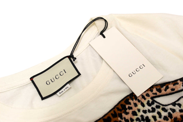 NEW Gucci Embroidered Leopard T-shirt Size L