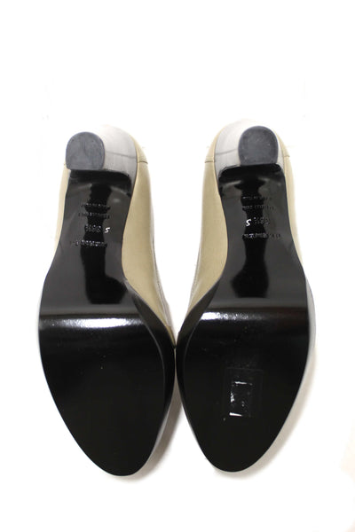 New Hermes Etoupe Leather Kelly Loafer Pumps Shoes Size 36.5